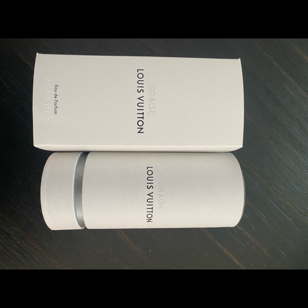 Authentic Louis Vutton Orange Cologne Box